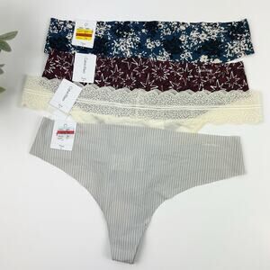 Calvin Klein Intimates Thong Panty Bundle Size X-Large NWT